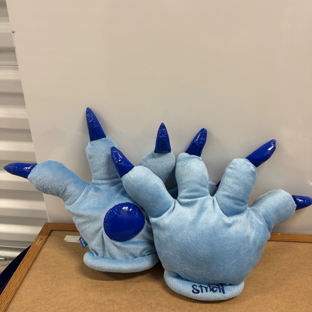 Disney Lilo & Stitch Plush Character Hands Blue Monster Claw Costume Gloves
